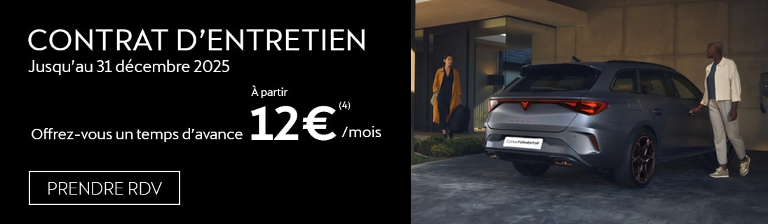 Contrat d'entretien Cupra 2025